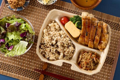 【ヘルシー＆高タンパク弁当】鶏あえずタンパク 大森北店 照り焼きチキンの和定食 Teriyaki Chicken Balanced Set Meal