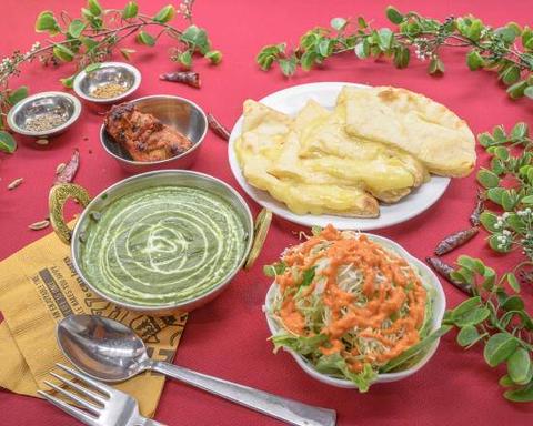 ニュータージマハルエベレスト 関大前店 チーズナンランチ Cheese Naan Lunch