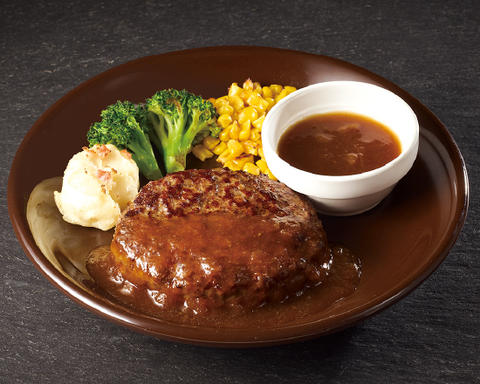 ジョナサン 都立大学駅前店 アンガスビーフ100%ステーキハンバーグ 和風オニオンソース