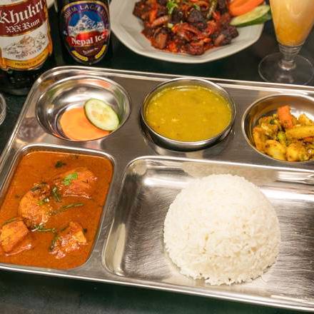 ふんわりダイニング池袋 ネパールカレーライスセット Nepalese Curry Rice Set