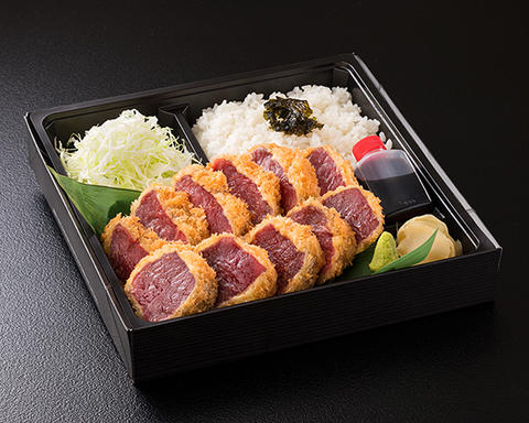 牛かつ 黒べこ 墨田 【赤身希少部位】シンタマ ビフカツ弁当 大 200g