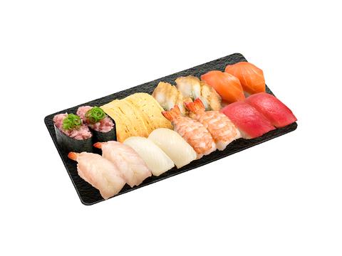 スシロー 初芝店 スシローお手頃セット8種 2人前（16貫）