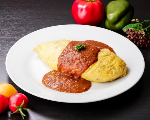 日本一こだわり卵のオムライス 心斎橋店 カレーオムライス(ドライカレー)