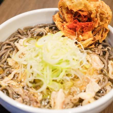 肉蕎麦 かわしょう 肉蕎麦(冷)ごぼうのかき揚げ乗せ