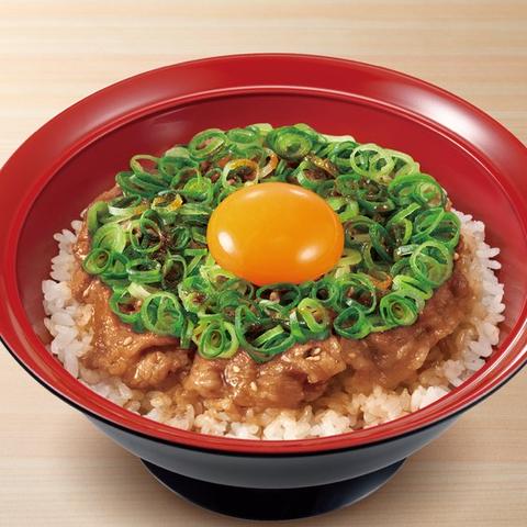 すき家 浦和仲町店 ねぎ玉牛カルビ焼肉丼 Beef Galbi Rice Bowl w/ Green Onion, Raw Egg & Spicy Gochujang Sauce