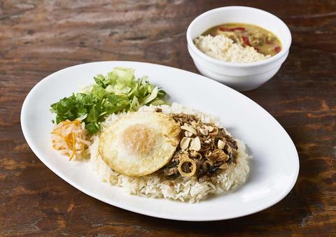 コムフォー(COMPHO) ベイサイドクロス ららぽーと豊洲店 グリーンカレー＆ガパオライスセット