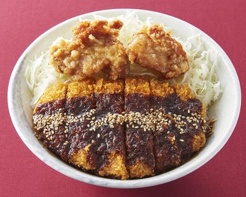 ガチでうまい「ガチ丼屋」 大橋店 八丁味噌かつ丼 300(唐揚2)