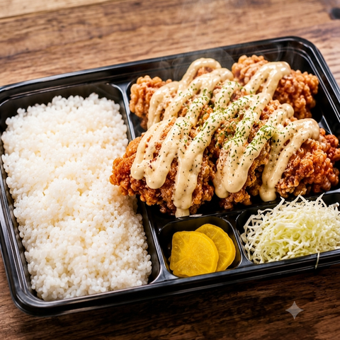 唐揚げ専門店 森光ファーム からマヨ弁当