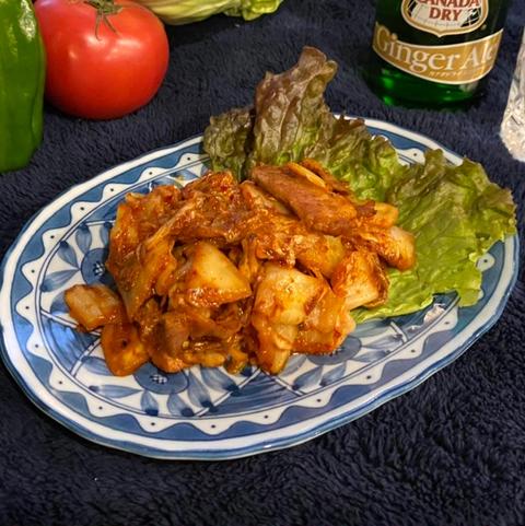 おこのみやきBanBanハウス ブタキムチ Pork Kimchi