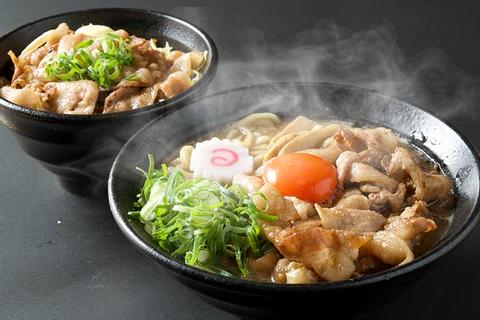 肉玉そばおとど新宿二丁目店 ご飯特盛無料！肉玉そば・焼肉丼セット