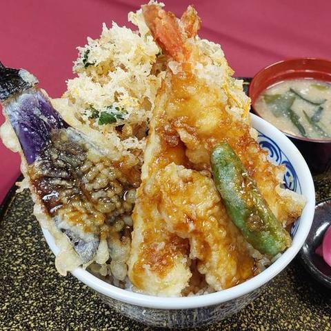食彩工房 横浜 力亭 特製天丼(香の物付)
