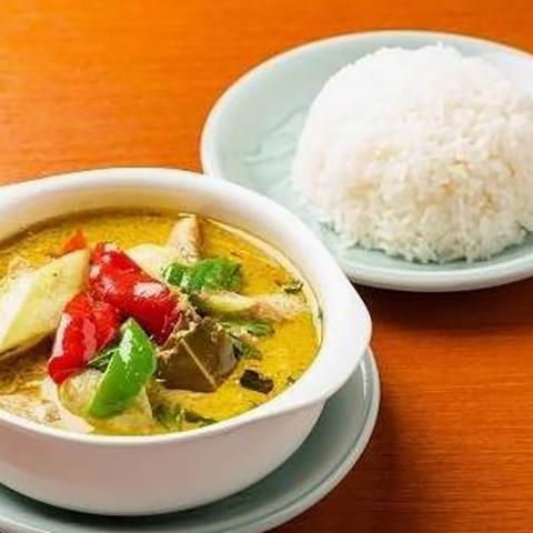 ASIAN DINING BARSHA グリーンカレーセット【GREEN CURRY SET】