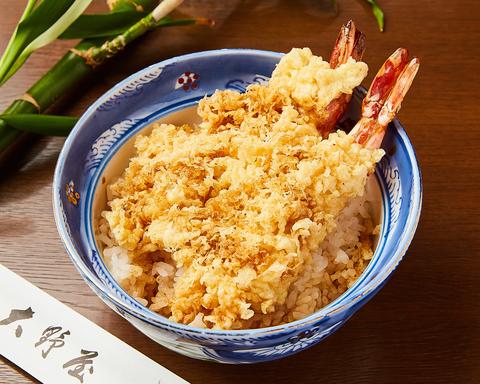 そば處大野屋 元代々木町店 海老天丼(天然海老2本と継ぎ足し伝承の天つゆ)
