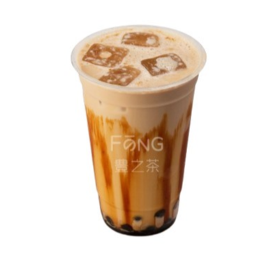 豊之茶 黒糖タピオカミルクティー Brown sugar tapioca milk tea(ICE)