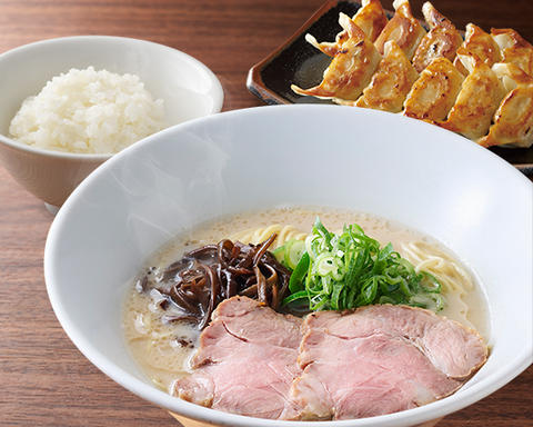 一風堂 亀有店 博多とんこつラーメン+ごはん+餃子 セット