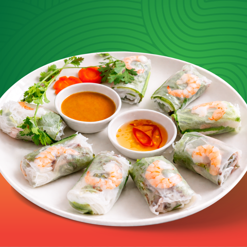 ベト屋 溜池山王店 生春巻き4本 Fresh Spring Rolls x 4