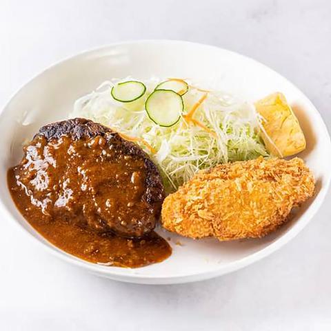 キッチンのとや 和牛入りハンバーグと帆立ミルクコロッケ