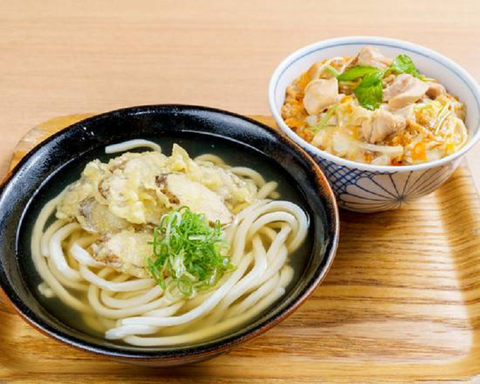 釜喜利うどん ゴボウ天うどん+ミニ親子丼セット