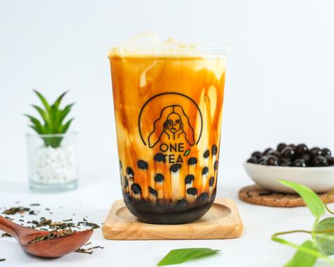 ONE TEA 一茶 タピオカミルクティー専門店 小岩店 黒糖BOBOミルク(M)