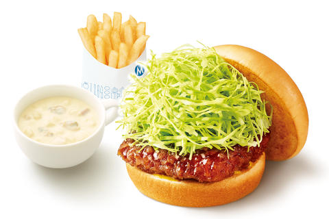 モスバーガー 長堀橋店 【+60円ドリンクセット】ロースカツバーガー