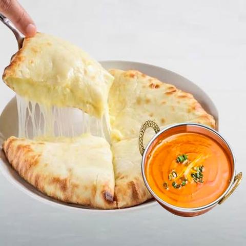 New Tajmahal Everest awaji 【人気NO.1】レストラン特製チーズナンセット Restaurant Special Cheese Naan Set