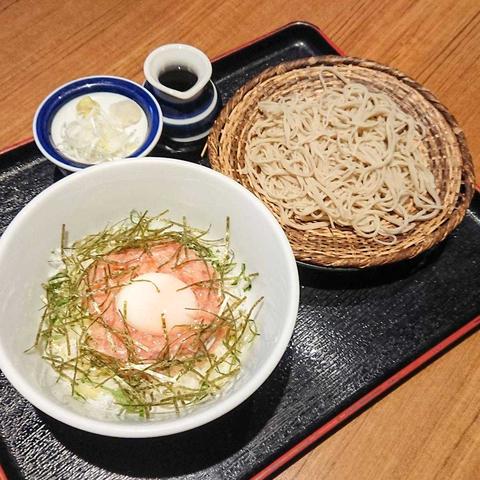 創作酒庵 彩蔵 池袋 ネギトロしらす丼&手打ち蕎麦セット