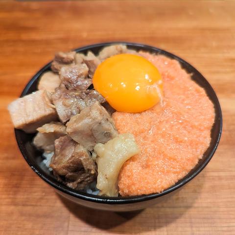 豚と明太子とタルタルと 豚と明太子
