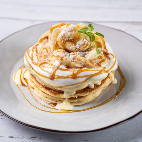 ハワイアンパンケーキ・ロコモコ キャラメルバナナ・パンケーキ