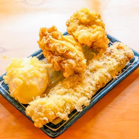 自家製さぬきうどんと肉 甚三 高田馬場店 天ぷら三種盛り