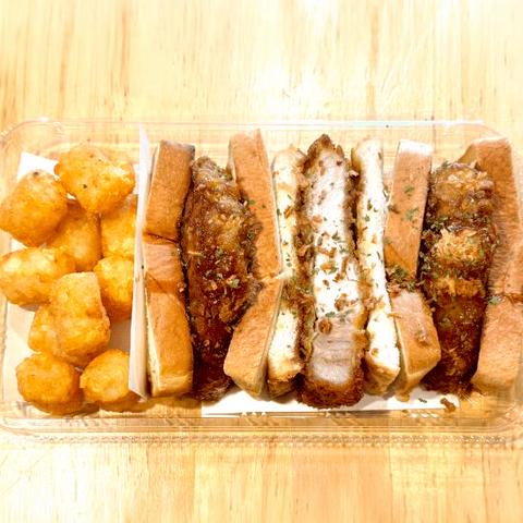 カツサンドのお店 キッチン88 ●【カテゴリー内 人気No.1】特大！三元豚ロースカツ(250g！！！)サンド・ポテトセット