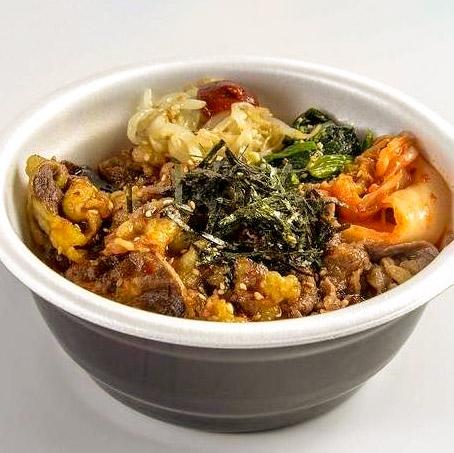 屯舍 麻辣湯 牛カルビ焼肉丼