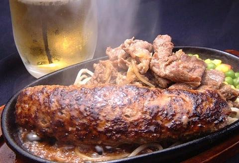 Grill Hunter(グリルハンター) 新宿店 手ごねハンバーグと牛肉鉄板焼き ライス付き
