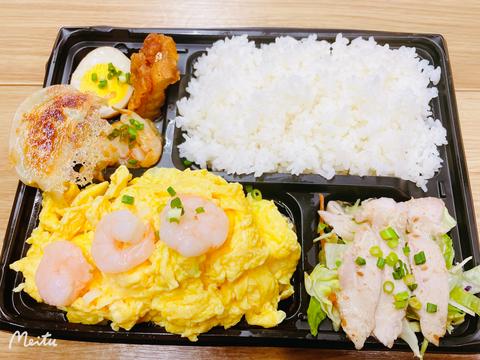 中華料理 宮 エビと玉子炒め定食