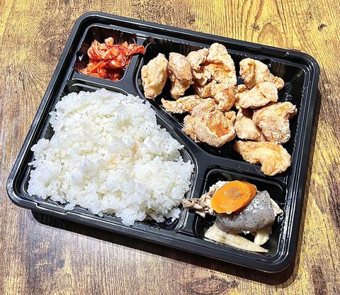 焼き鳥 お持ち帰り専門店 すがもと 手づくり鶏胸肉塩唐揚げ弁当  Homemade Salted Karaage Chicken Bento