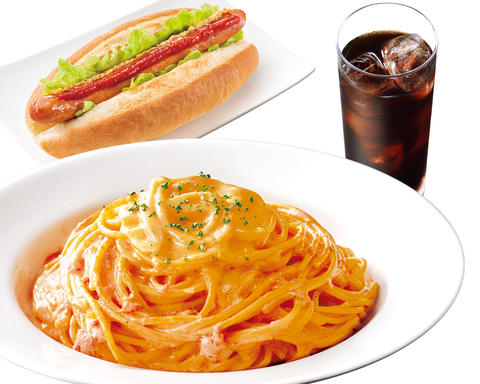 CafeJr. 蒲田西口店 【人気No.1】パスタ＆レタスドッグセット