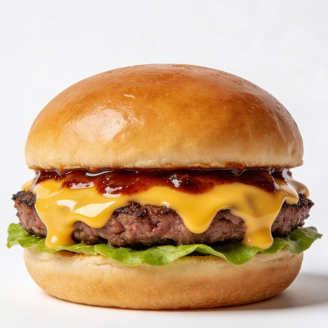 鉄板バーガー P-Lab チーズバーガー