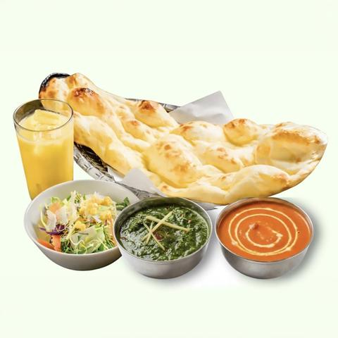 インドカレー エベレストスパイスダイニング王子 選べる 2 種類カレーセット(Double Curry Set)