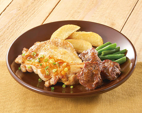 ジョナサン 用賀店 若鶏のグリル てりやきソース＆ヒレコロステーキ
