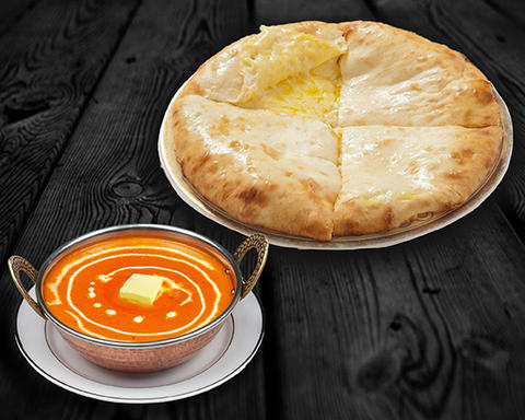 ボレババ インド レストラン＆バー バターチキン＆チーズナンセットButter chicken ＆ Cheese Naan Set