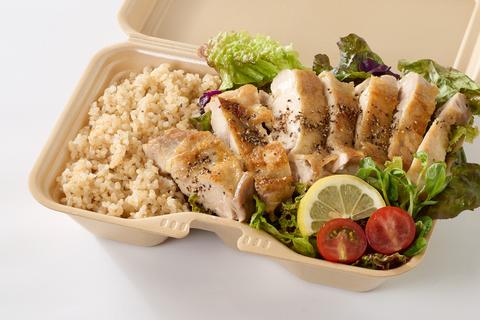 【ヘルシー＆高タンパク弁当】鶏あえずタンパク 広島観音町店 【チキン1.5倍】グリルチキンと玄米セット Large Grilled Chicken ＆ Brown Rice Set