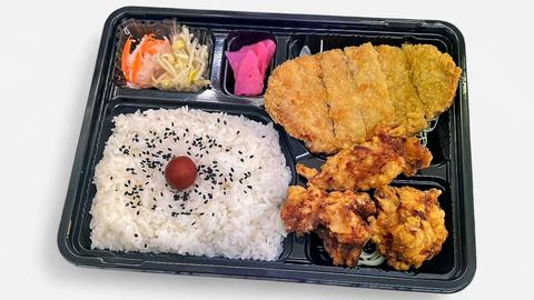 お弁当・丼もの・カレー しろや 日本橋 とんから弁当(とんかつ+からあげ)