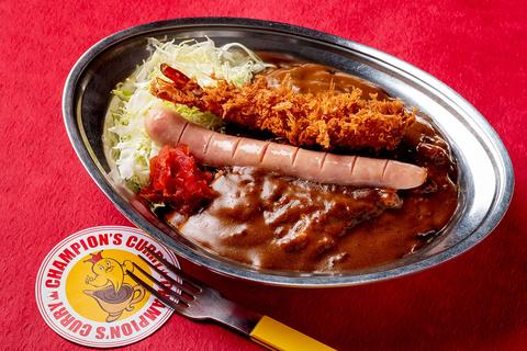 元祖金沢チャンピオンカレーデリバリー 調布店 ウインナー＆エビフライカレー