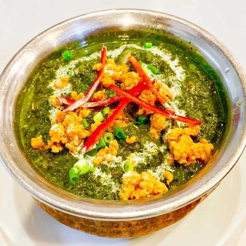 アジアンレストランマウンテン 浦安店 キーマサグカレーセット keema sag curry