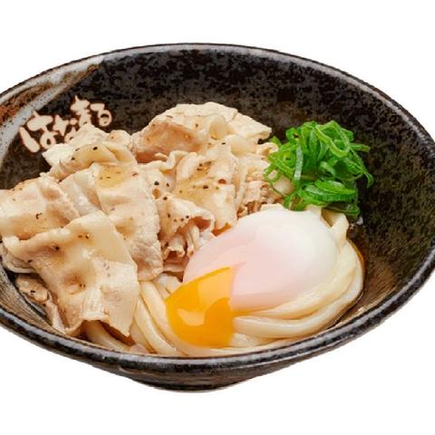 はなまるうどん エキア谷塚店 塩豚温玉ぶっかけうどん