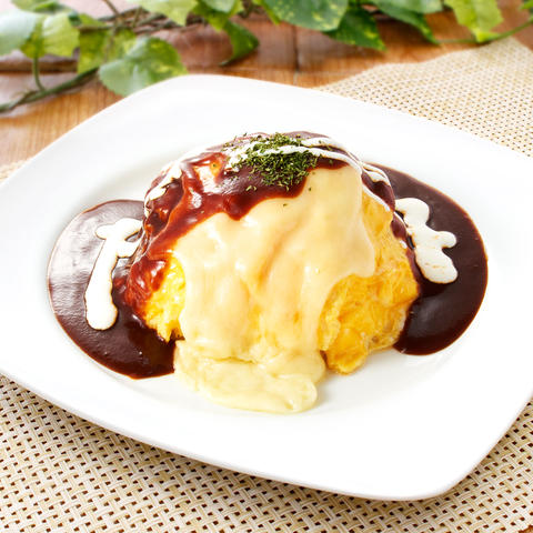 デリズ上目黒店 とろ～りチーズ＆ 【デミ】オムライス≪4288≫