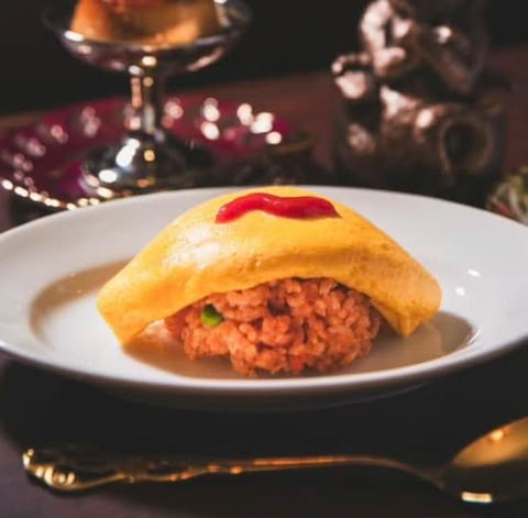 童話喫茶アリス ふわとろオムライス Omelette rice