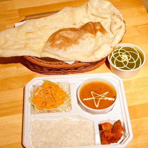 アジアンキッチンアーリヤ 2カレー弁当 Double Curry Bento