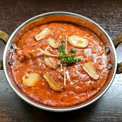 アジアンレストラン サハラ国立店 ガーリックチキンカレー Garlic ＆ Chicken Curry