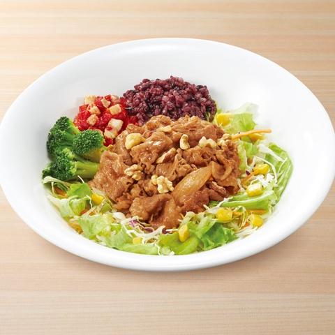 すき家 草加八幡店 牛・お食事サラダ Beef Salad Bowl