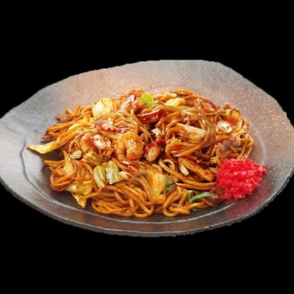 麺ダブルが無料 →大盛太麺ソース焼きそば 太陽の手